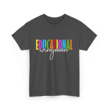 Educational Wingman Teacher Assistant T-Shirt - Dark Heather