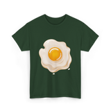 Egg Cartoon Food Egg T-Shirt - Forest Green