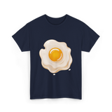 Egg Cartoon Food Egg T-Shirt - Navy