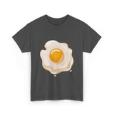 Egg Cartoon Food Egg T-Shirt - Dark Heather