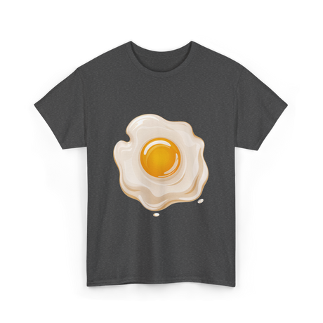 Egg Cartoon Food Egg T-Shirt - Dark Heather