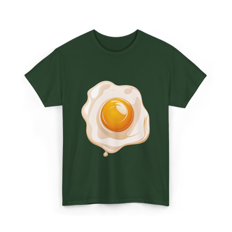 Egg Yolk Eggs Breakfast Food T-Shirt - Forest Green