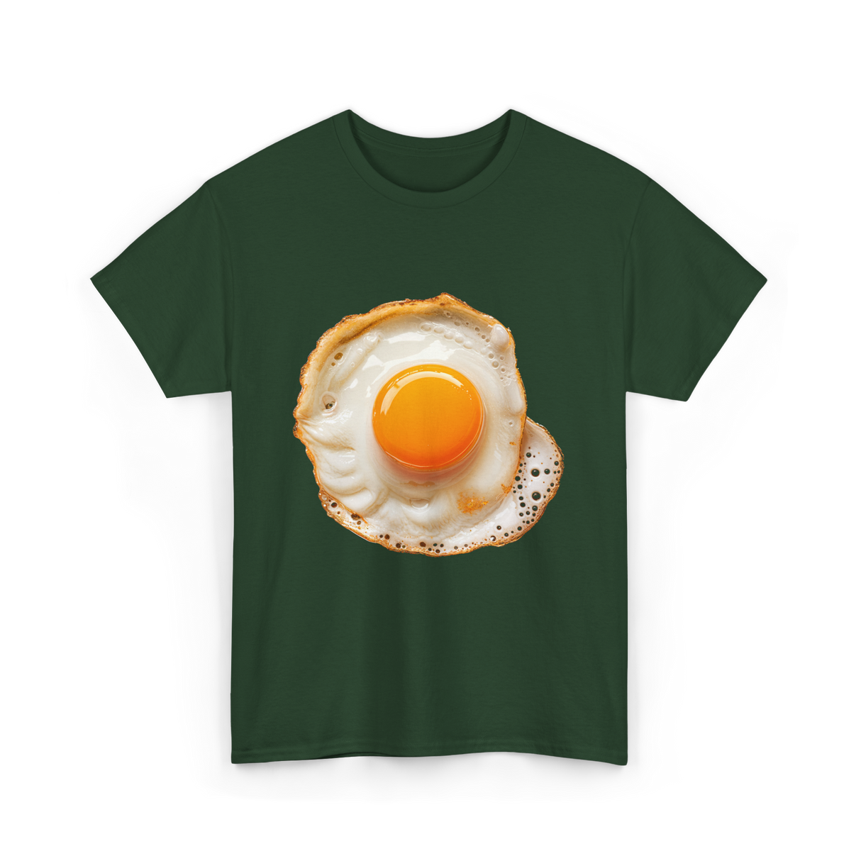 Eggs Breakfast Food T-Shirt - Forest Green