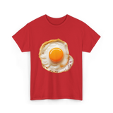 Eggs Breakfast Food T-Shirt - Red