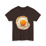 Eggs Breakfast Food T-Shirt - Dark Chocolate