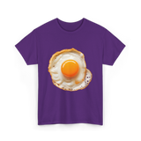 Eggs Breakfast Food T-Shirt - Purple