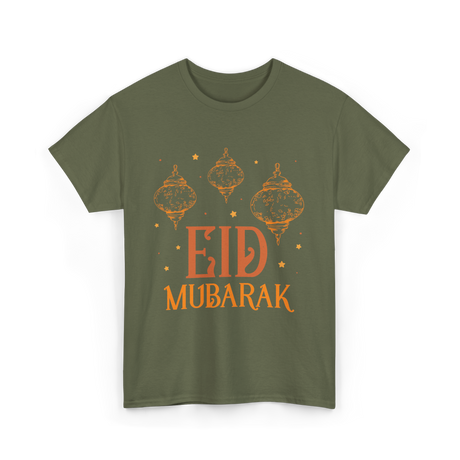 Eid Mubarak Celebration Eid T-Shirt - Military Green