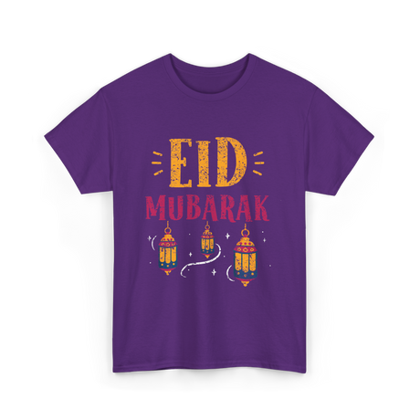 Eid Mubarak Eid Celebration T-Shirt - Purple