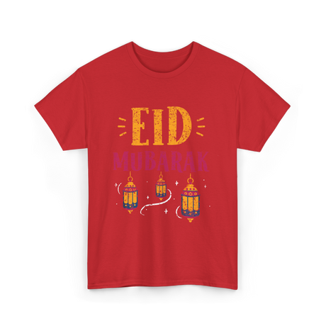 Eid Mubarak Eid Celebration T-Shirt - Red