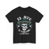 El Jefe Is Grilling BBQ T-Shirt - Black