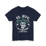 El Jefe Is Grilling BBQ T-Shirt - Navy