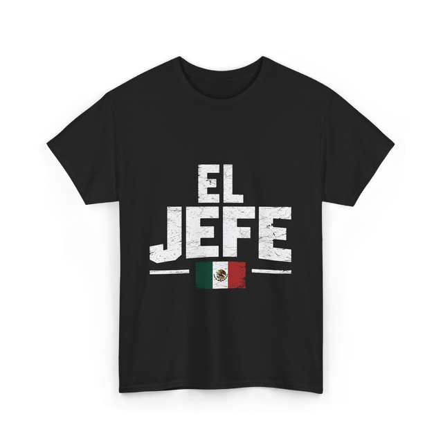 El Jefe Mexican Flag Mexico T-Shirt - Black