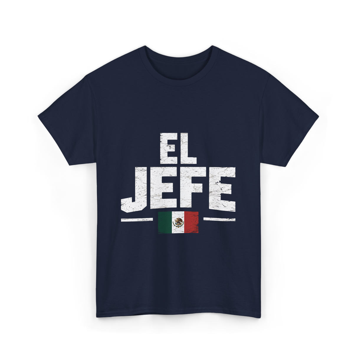 El Jefe Mexican Flag Mexico T-Shirt - Navy