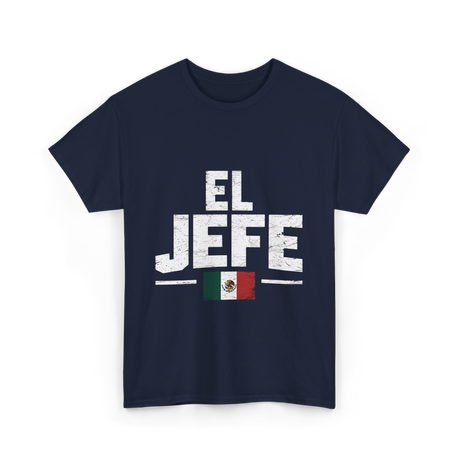 El Jefe Mexican Flag Mexico T-Shirt - Navy