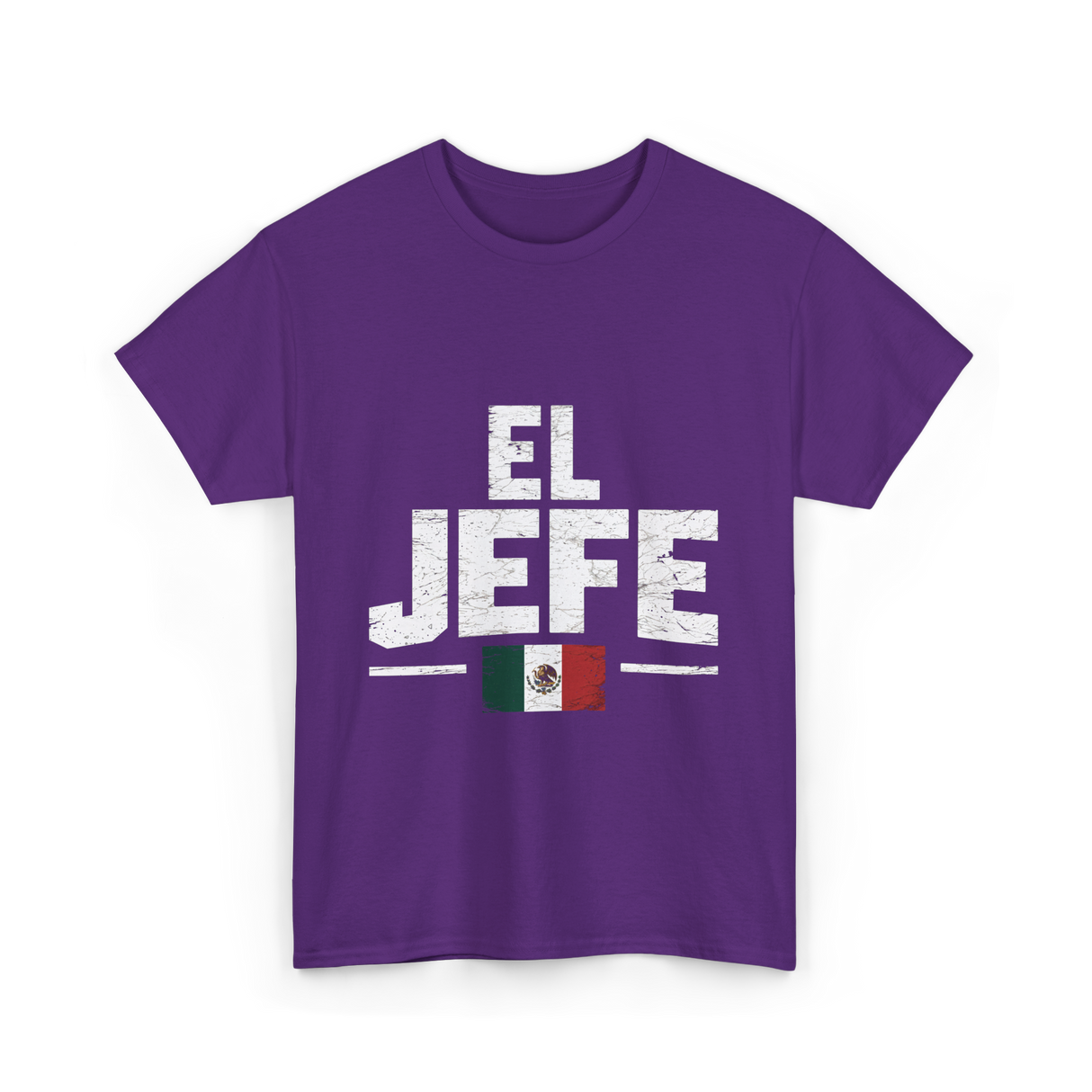 El Jefe Mexican Flag Mexico T-Shirt - Purple