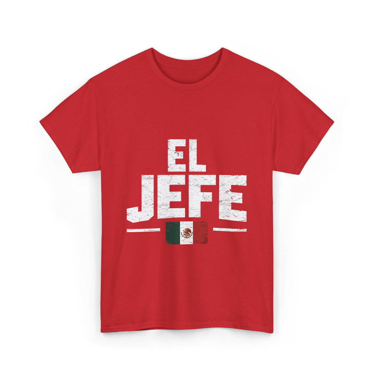 El Jefe Mexican Flag Mexico T-Shirt - Red