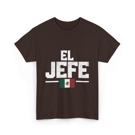 El Jefe Mexican Identity Culture T-Shirt - Dark Chocolate