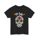 El Jefe Sugar Skull Art T-Shirt - Black