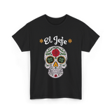 El Jefe Sugar Skull Calavera T-Shirt - Black