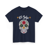 El Jefe Sugar Skull Calavera T-Shirt - Navy