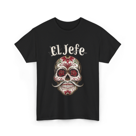 El Jefe Sugar Skull Celebration T-Shirt - Black