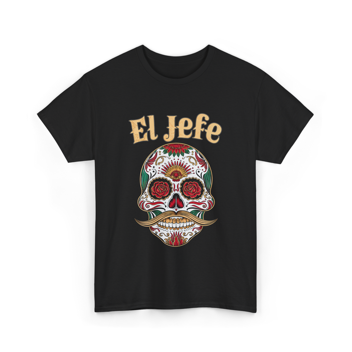 El Jefe Sugar Skull Culture T-Shirt - Black