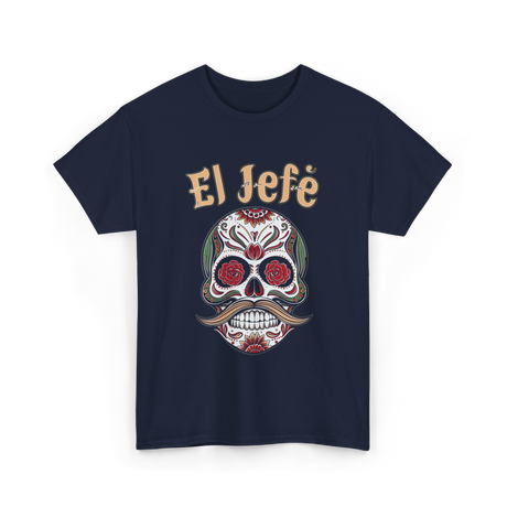 El Jefe Sugar Skull Culture T-Shirt - Navy