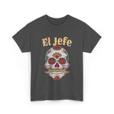 El Jefe Sugar Skull Culture T-Shirt - Dark Heather