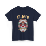 El Jefe Sugar Skull Culture T-Shirt - Navy