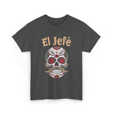 El Jefe Sugar Skull Culture T-Shirt - Dark Heather