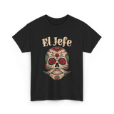 El Jefe Sugar Skull T-Shirt - Black