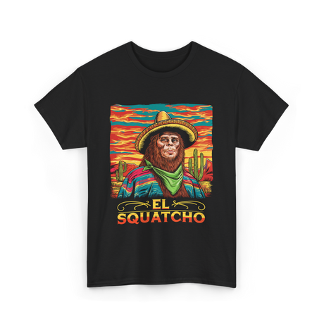 El Squatcho Bigfoot Sasquatch T-Shirt - Black