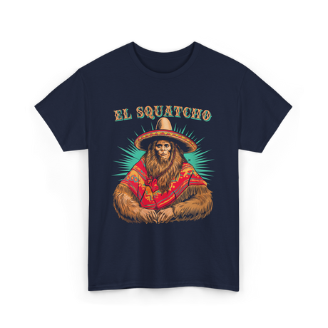 El Squatcho Bigfoot Sasquatch T-Shirt - Navy