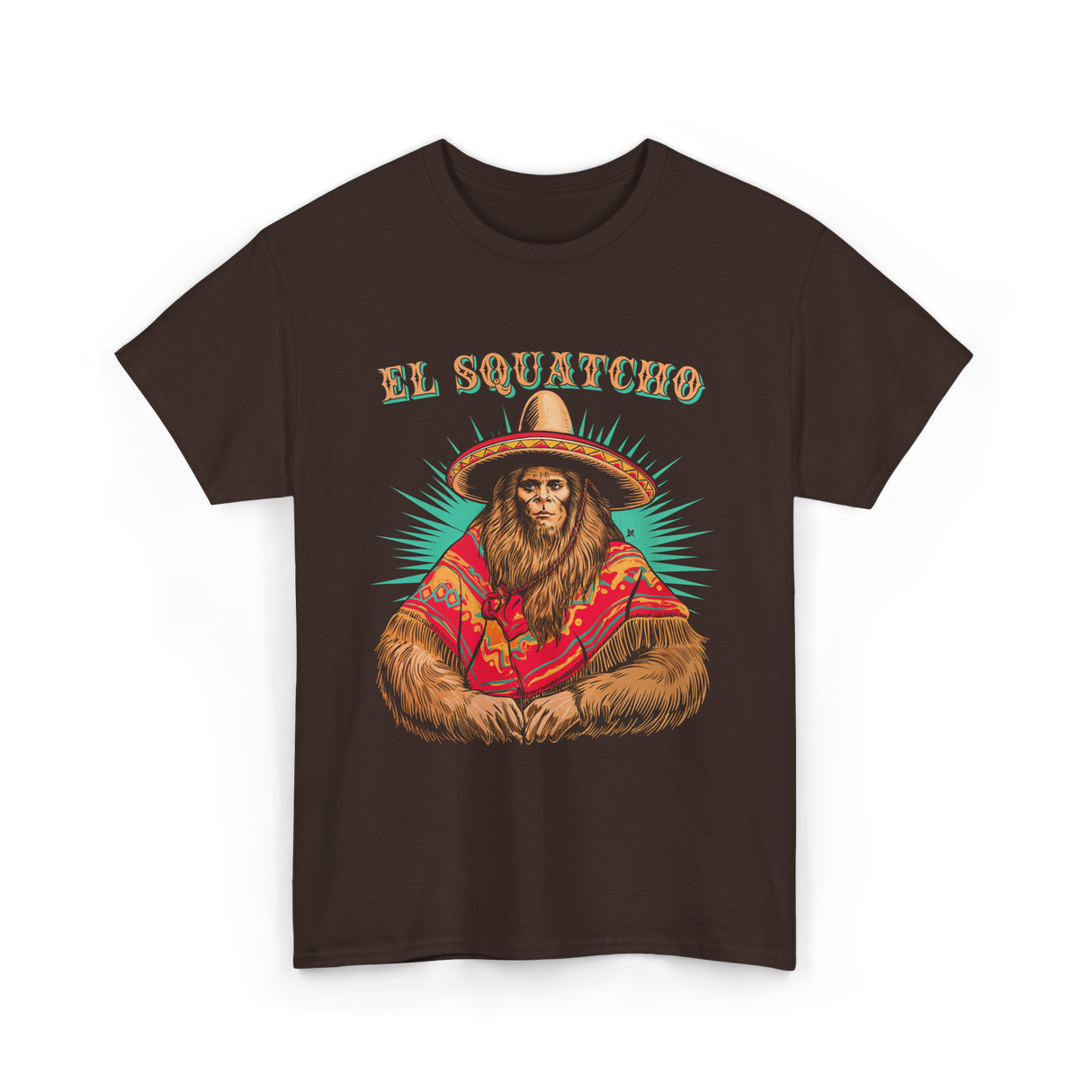 El Squatcho Bigfoot Sasquatch T-Shirt - Dark Chocolate