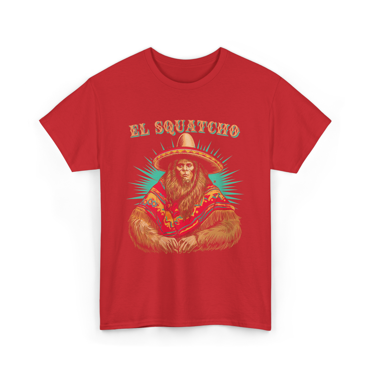 El Squatcho Bigfoot Sasquatch T-Shirt - Red