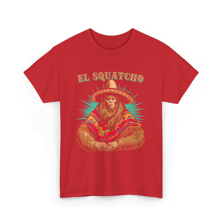 El Squatcho Bigfoot Sasquatch T-Shirt - Red