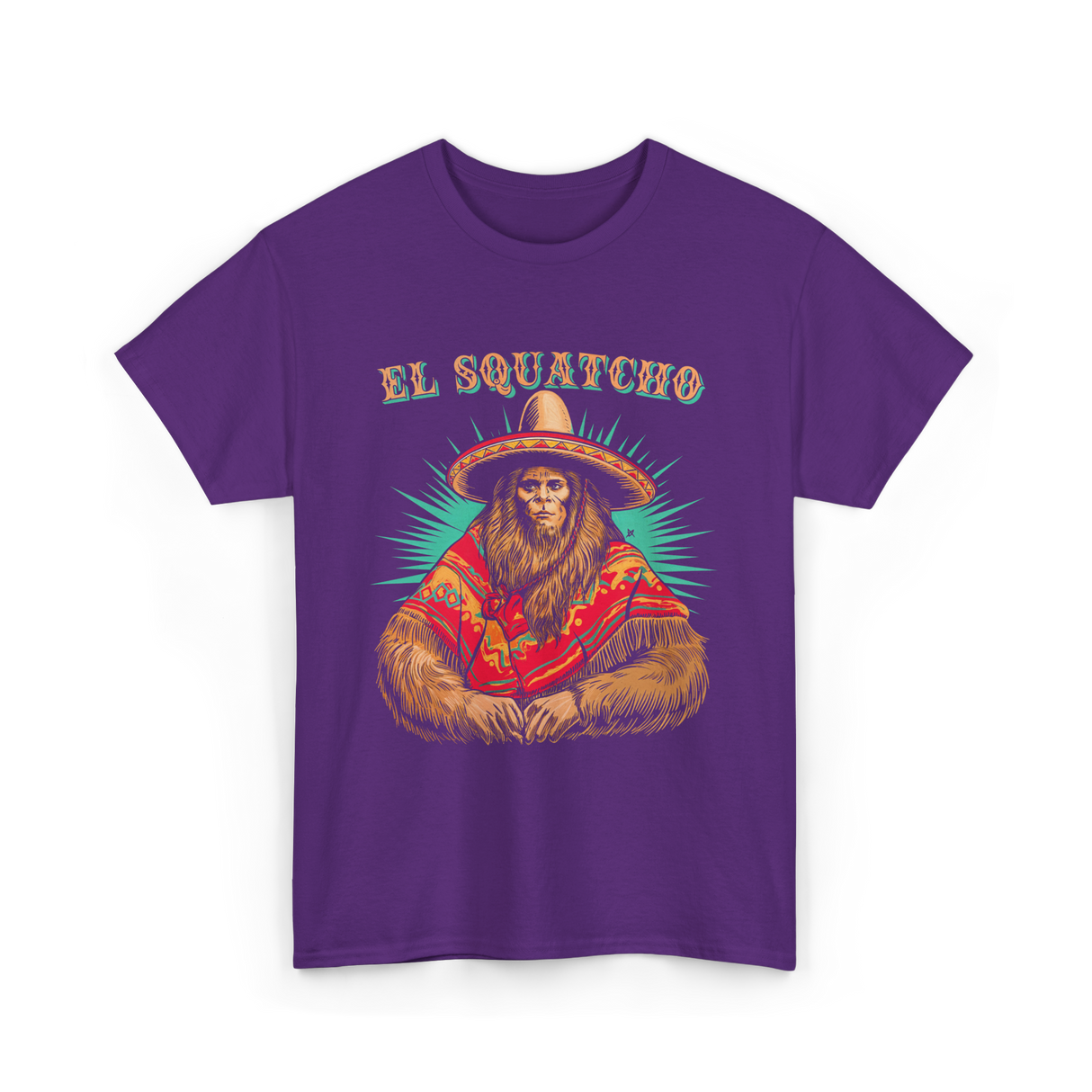 El Squatcho Bigfoot Sasquatch T-Shirt - Purple