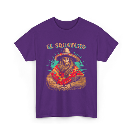 El Squatcho Bigfoot Sasquatch T-Shirt - Purple