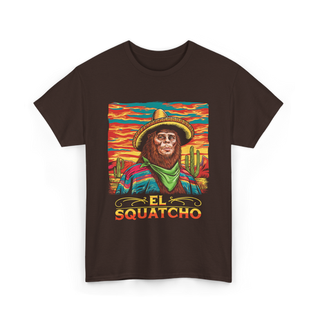 El Squatcho Bigfoot Sasquatch T-Shirt - Dark Chocolate