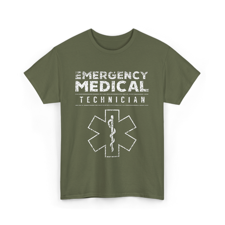 Emergency Medical Technician EMT T-Shirt - Military Green