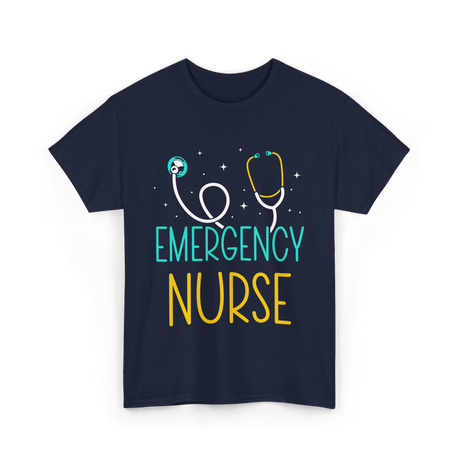 Emergency Nurse Nurse Healthcare T-Shirt - Navy