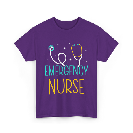 Emergency Nurse Nurse Healthcare T-Shirt - Purple