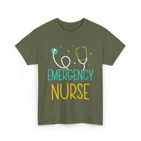 Emergency Nurse Nurse Healthcare T-Shirt - Military Green