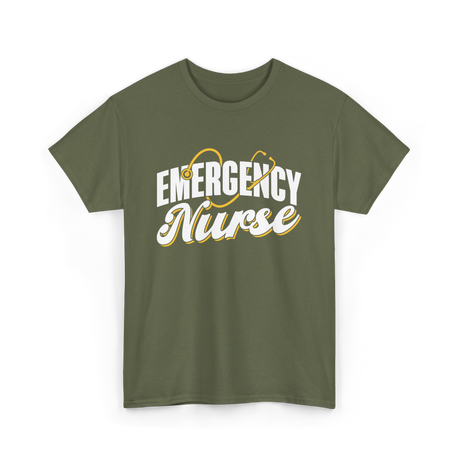 Emergency Nurse T-Shirt - Military Green