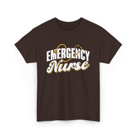 Emergency Nurse T-Shirt - Dark Chocolate