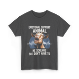 Emotional Support Animal Goat T-Shirt - Dark Heather