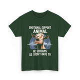 Emotional Support Animal Goat T-Shirt - Forest Green