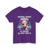 Emotional Support Animal Goat T-Shirt - Purple