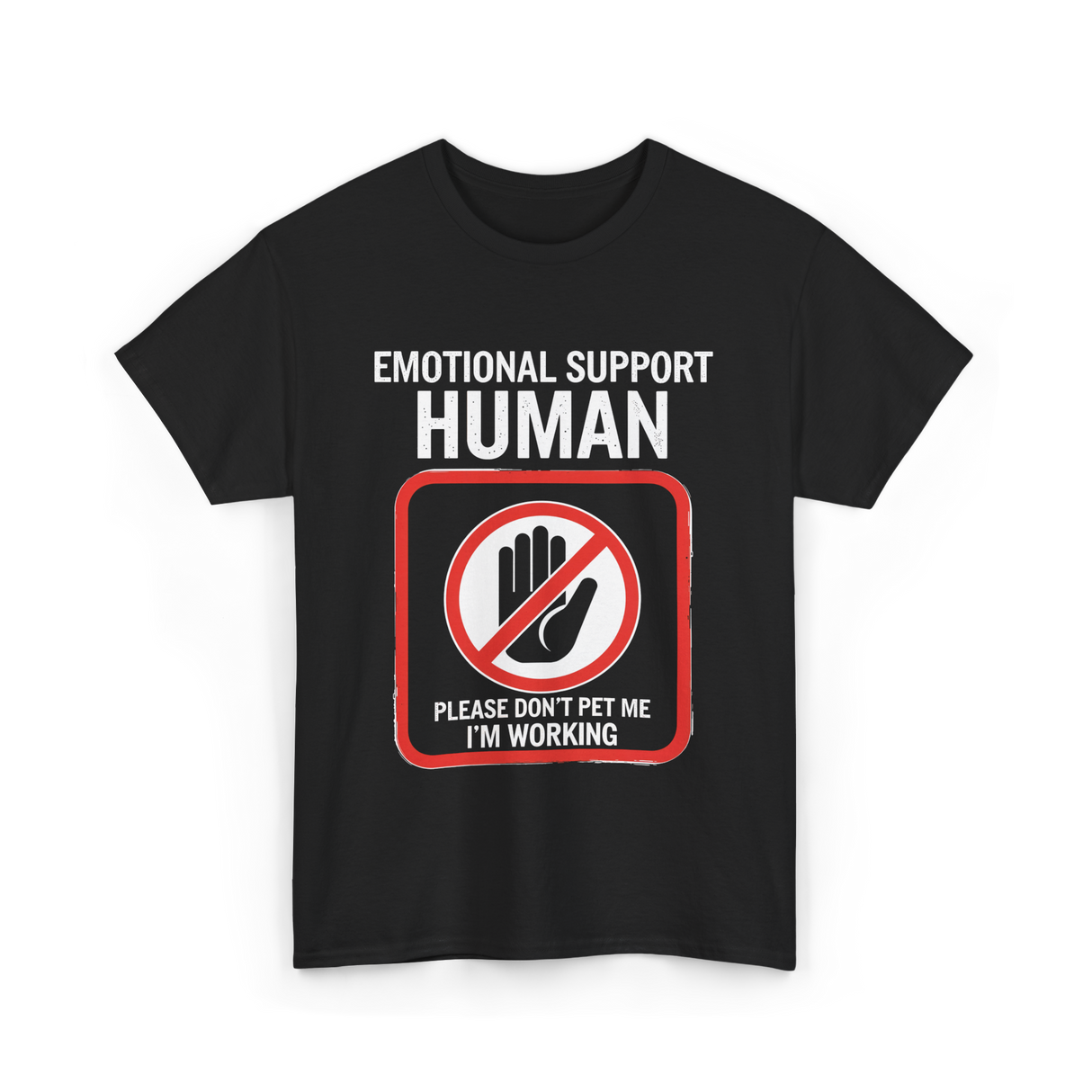 Emotional Support Halloween T-Shirt - Black