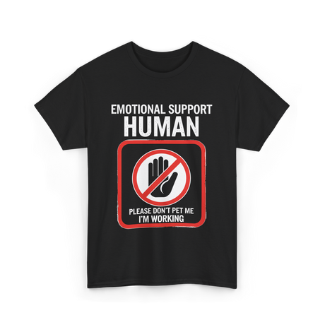 Emotional Support Halloween T-Shirt - Black